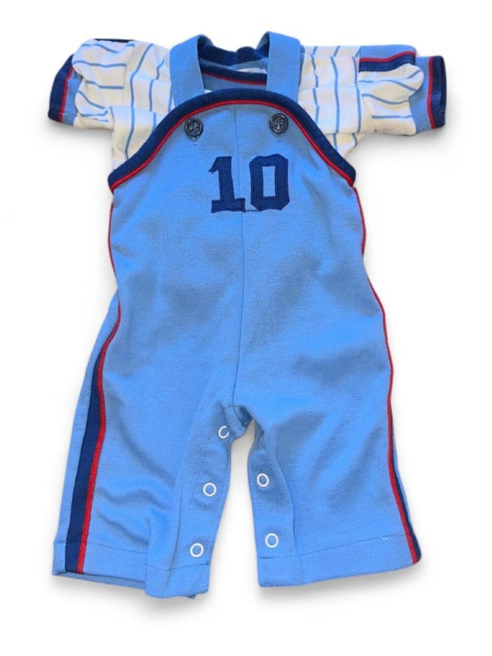 Vintage Baseball Blue baby romper outfit/costume